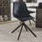 Matthew Leather Dining Side Chair With 360-Degree Swivel And Powder-Coated Iron Legs Matthew Collection-144607885-134529384