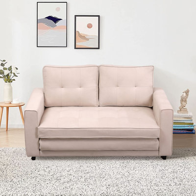 Javianna Upholstered 55'' Sleeper Sofa