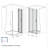 34"x72" Bifold Pivot Shower Door 1/4"(6mm) Tempered Glass Shower Door Chrome Aluminum Frame-121412617