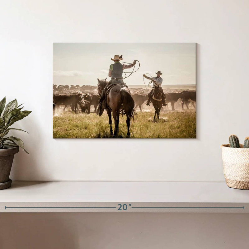 Brampt Cattle Drive Day, 8" H x 12" W