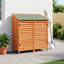 Vidaxl Garden Shed Solid Fir Wood Storage Cabinet Outdoor Modern Design Ample-129097103