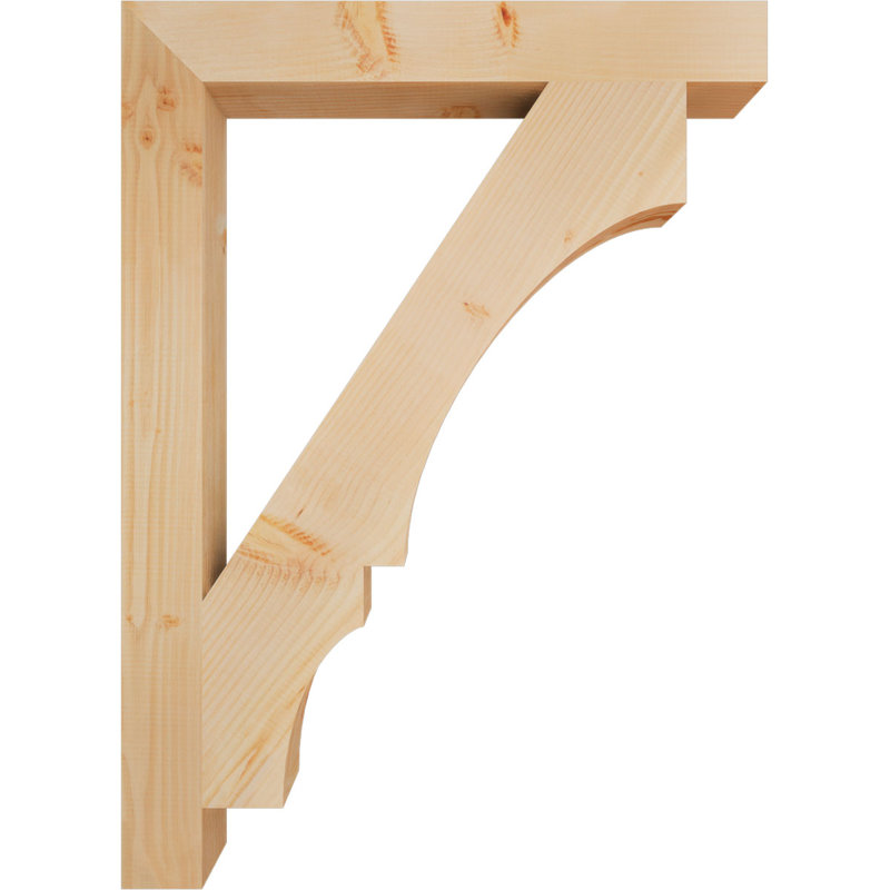 Support de bloc Balboa, L 3 1/2 po x P 32 po x H 44 po, Sapin de Douglas lisse