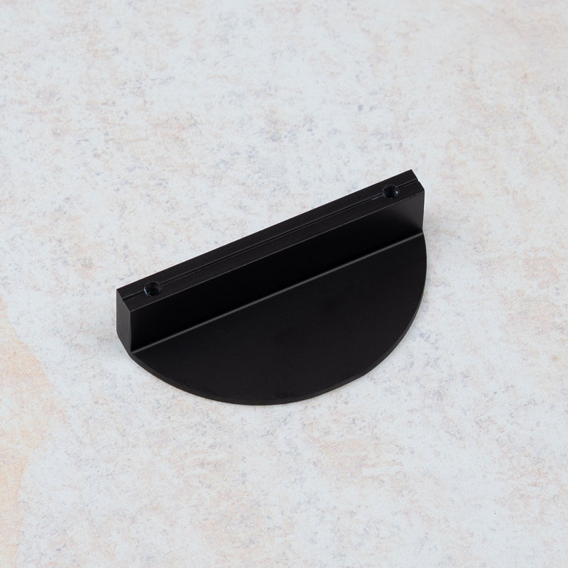Half Moon Handles in Multiple Finish Variations, Matte Black