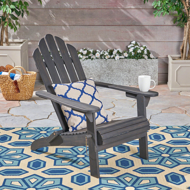 Chaise Adirondack pliable Hollywood, Gray