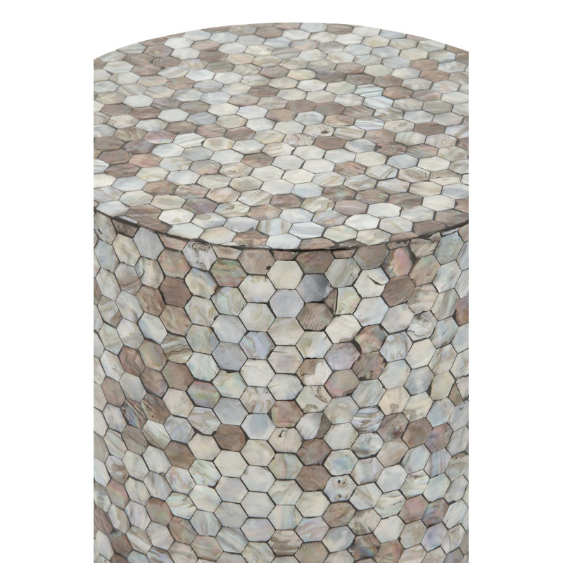 Solid + Manufactured Wood Accent Stool