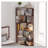 6 Tier Freestanding L-Shaped Corner Bookshelf For Living Room-961769026