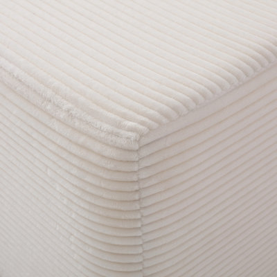 Chaise longue en velours côtelé luxueux avec 3 coussins