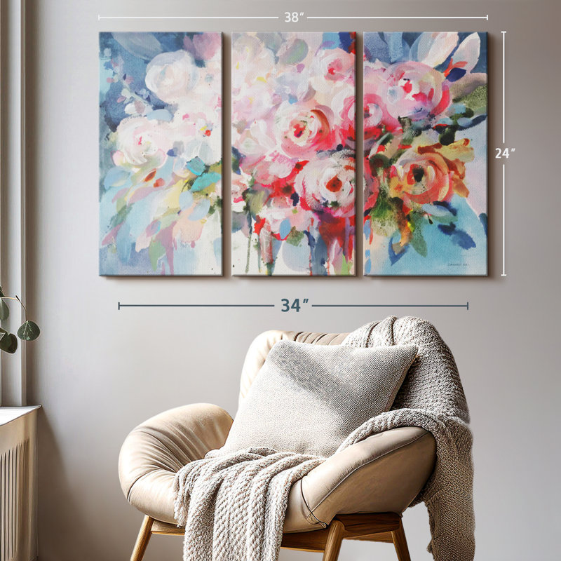 «Fullness Of Flowers» sur toile, H 24 po x l 38 po x P 1,25 po