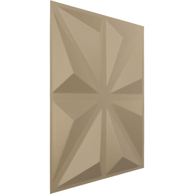 Panneau mural décoratif 3D universel l 19 5/8 po x H 19 5/8 po Bailey EnduraWall métallique (couvre 2,67 pieds carrés)