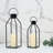 Modern Farmhouse Lantern Decor- Black Metal Candle Lanterns For Christmas- Lanterns Decorative W/Timer Flickering Candles For Living Room,Home,Indoor, Outdoor,Table,Fireplace Mantle Décor-733216686-733216684