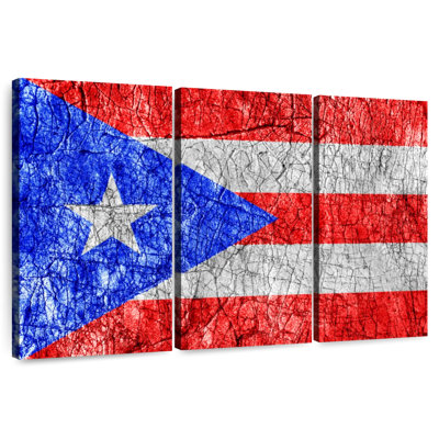 Borges texturé, drapeau de Porto Rico