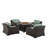 Laderrian 4 - Person Patio Conversation Set with Cushions