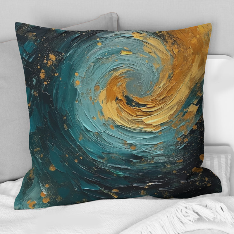 Coussin décoratif Golden Spiral Waves II