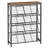 5-Tier Inclined Shoe Rack, Narrow Shoe Shelf Holds 12-16 Pairs