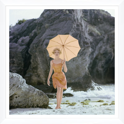 " Vogue Magazine, "Model Wearing An Orange Bathing Suit," Jerry Schatzberg, January 1, 1959 " by Jerry Schatzberg