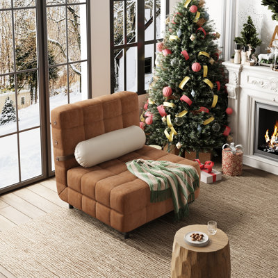 Fauteuil convertible 3 en 1, canapé-lit pliant en velours côtelé avec oreiller en cuir, fauteuil inclinable réglable à 5 positions, idéal pour les petits espaces, les appartements et les chambres d'étudiants.