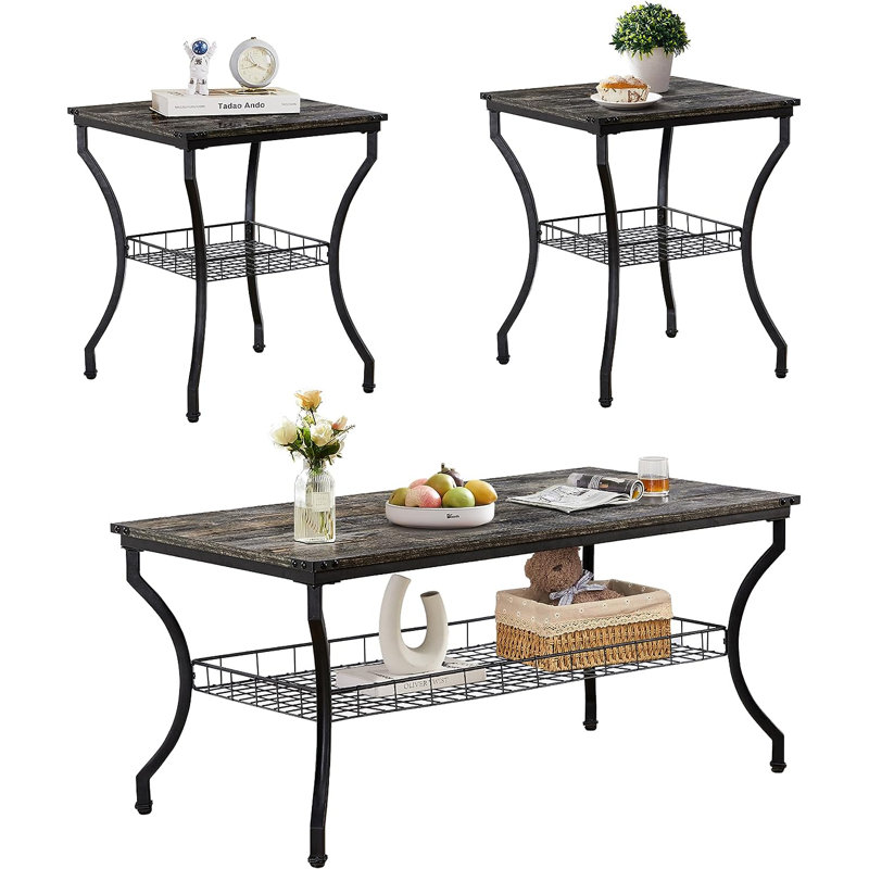 Table de bout Arfaan, Chêne gris
