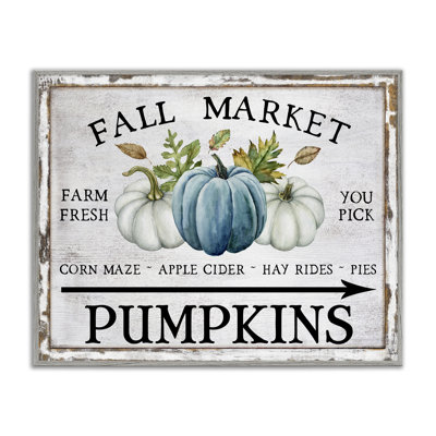Art mural sur toile Fall Market with Arrow par Creatif Belle
