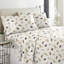 Ensemble de draps 100% coton en flanelle imprimée 170 g / m² Pointehaven-1885557151-1994424048