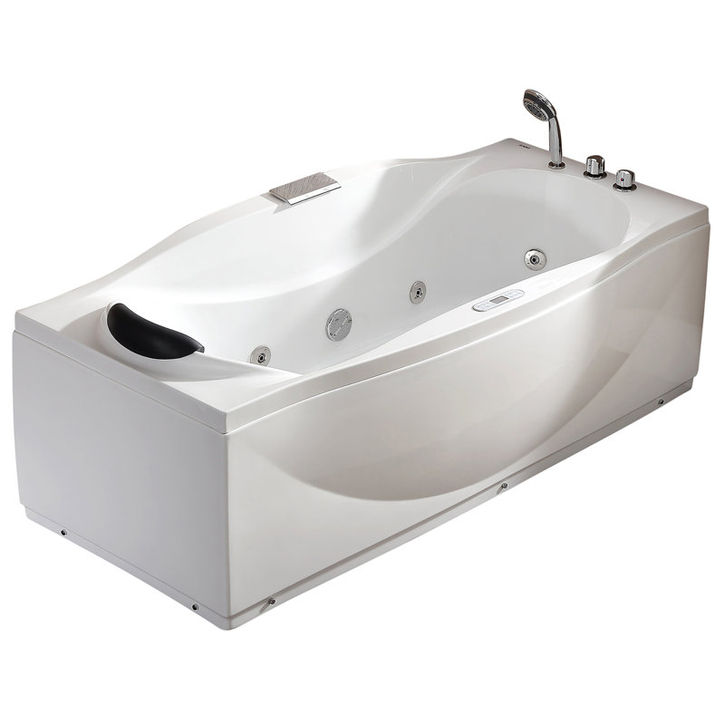 Baignoire tourbillon autoportante 71 po. X 32 po., Droite