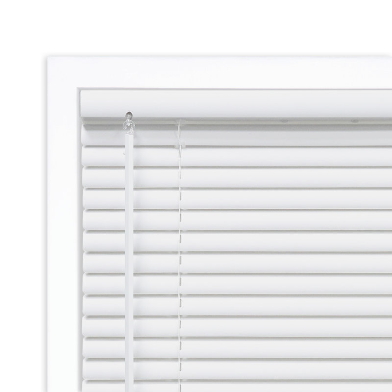Mini store en vinyle obscurcissant sans fil de qualité supérieure 1 po, l 46,5 po x H 48 po, blanc, L 46,5 po x H 48 po