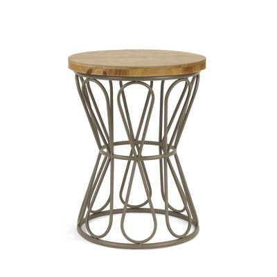 Overbay Solid Wood Accent Stool