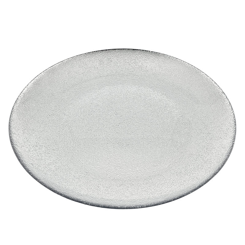 Aura 11" Dinner Plate, Silver