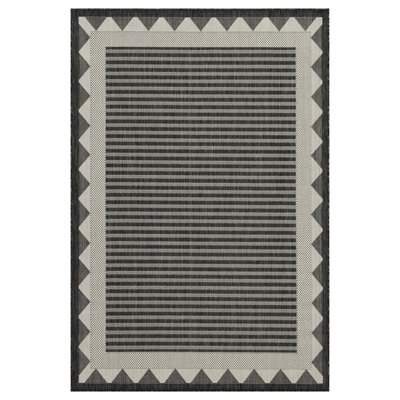 Durable Polypropylene Flatweave Rug Stylish Indoor-outdoor Versatility