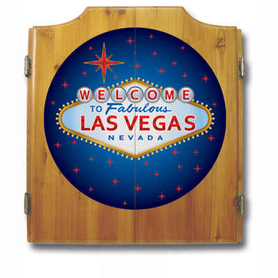 Las Vegas Trademark Global Cork Dartboard (Darts Included)