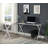 Demico L-Shaped Metal Base Computer Desk-2076591641