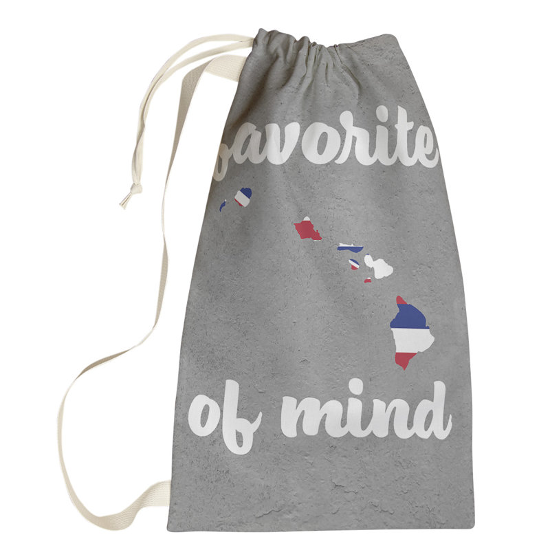 Fabric Laundry Bag with Handles, Small (64" H x 20" W x 1.5" D), Hawaii