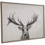 Toile «Gazing Deer Brown», art mural encadré avec cadre en bois