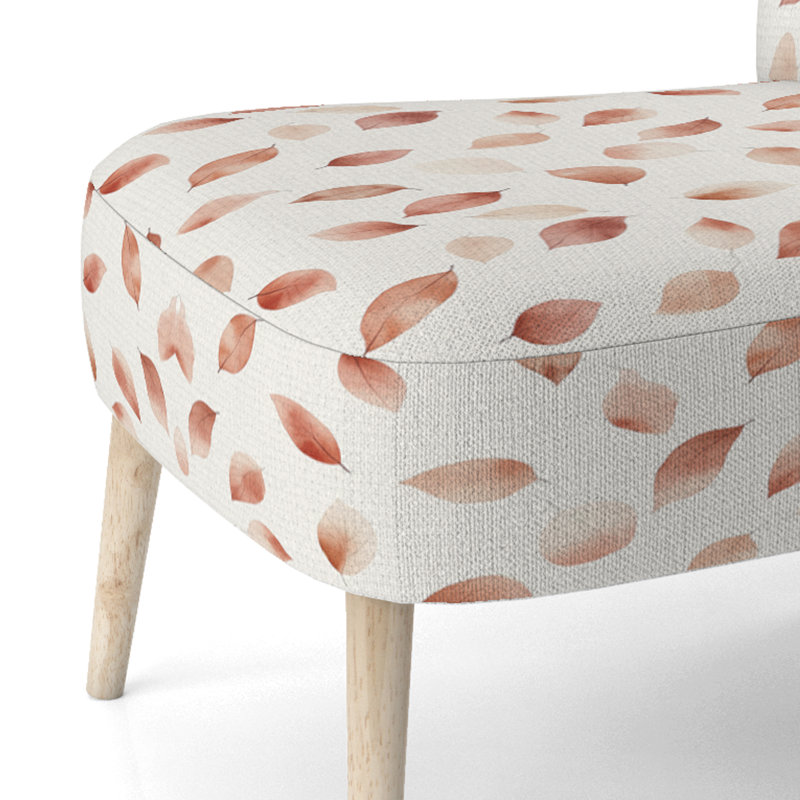 Chaise d'appoint floral - chaise d'appoint boho nature terreuse orange, Chaise d'appoint sans accoudoirs