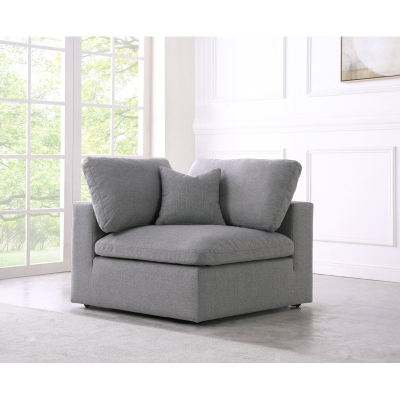 Fauteuil d'appoint Burrows Aiobha, Mélange de lin gris