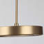 Luminaire suspendu à DEL en laiton brossé