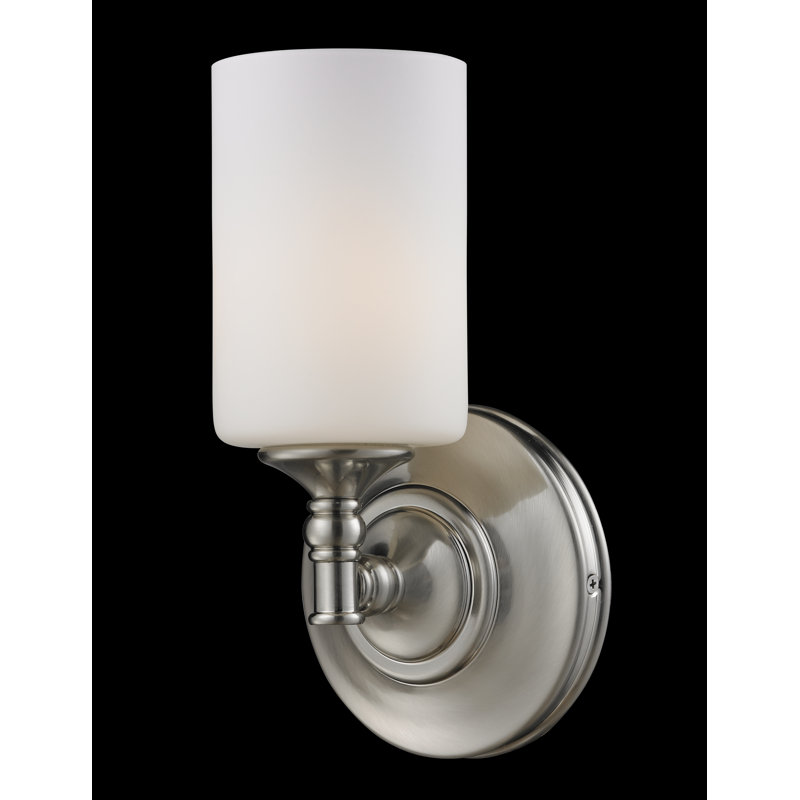 Bahattin Steel Armed Sconce, Brushed Nickel