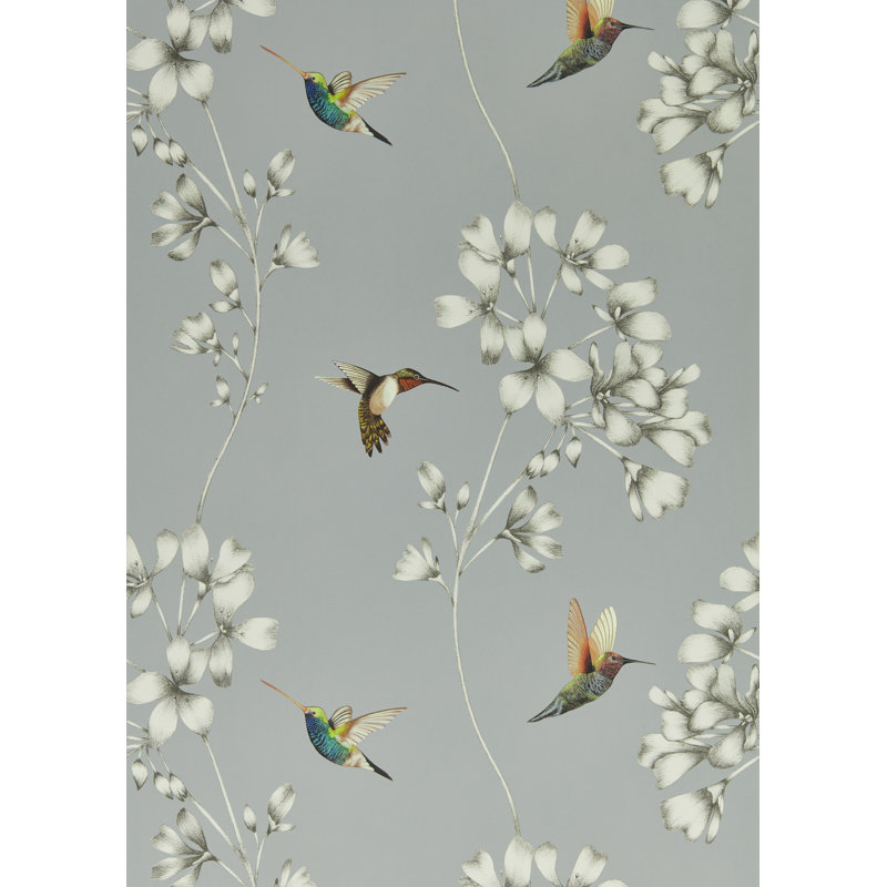 Amazilia Wallpaper, French Gray/Stone