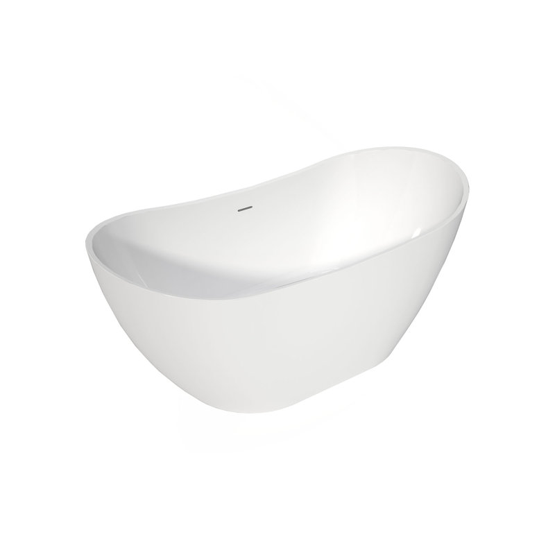 Baignoire autoportante blanche autoportante 60 po x 29 po 60 po.