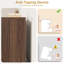 Commode à 6 tiroirs pour chambre à coucher, commode en bois avec design sans poignée, armoire de rangement en bois pour commode pour le salon, entrée, noyer