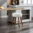 Kiarie Swivel Upholstered Boucle Counter Stool with Solid Wood Frame