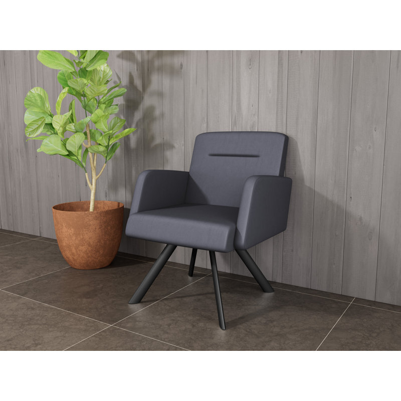 Fauteuil de réception Willow, Noir, Noir Patriot Plus