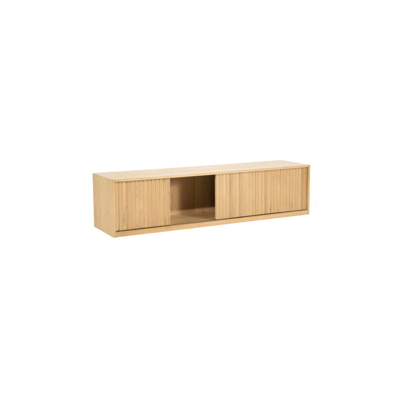 Milo Media Unit S, Brown, 17"H x 71"L x 17"W