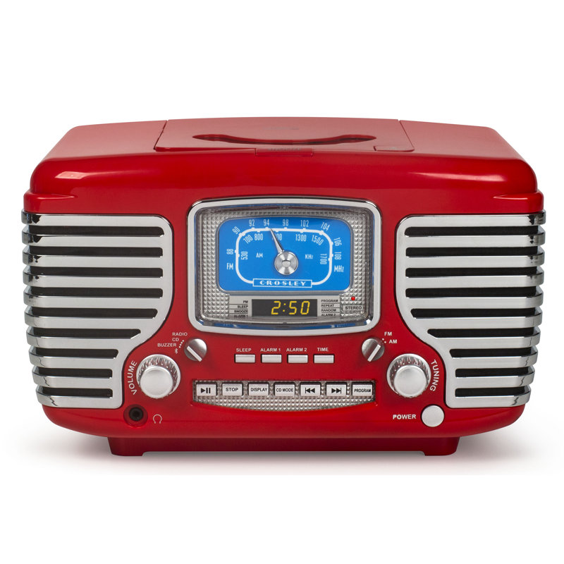 Radio décorative avec Bluetooth, Rouge