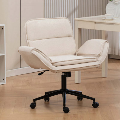Chaise Criss Cross avec accoudoirs et roues réglables à 5 vitesses