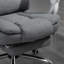 Vinsetto Executive Office Chair With Footrest, Linen-Fabric Computer Chair