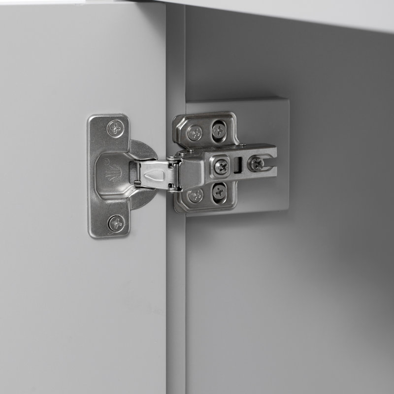 Meuble-lavabo moderne gris de 60 pouces avec lavabo en céramique, tiroir fonctionnel pour le rangement, processus d'assemblage facile de 60 po et espace de rangement, finition