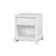 Table de chevet contemporaine blanche