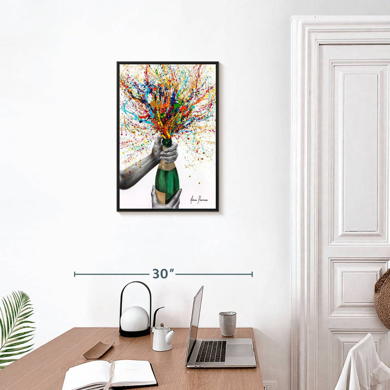 Bottle Of Nostalgia, Floating Frame Black, 17" X 25"