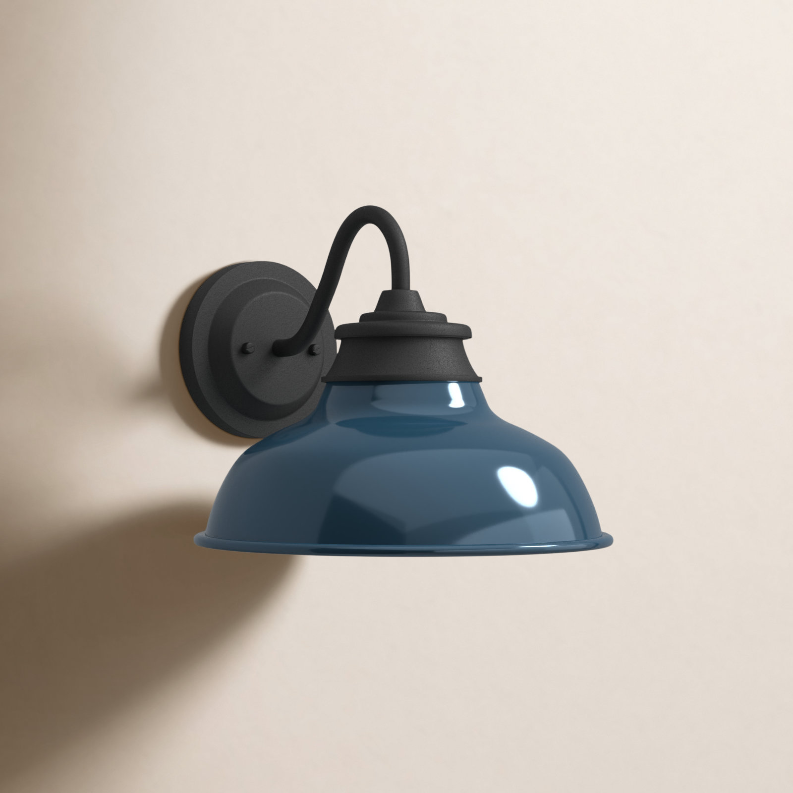 Arloe Aluminum Wall Light, Denim Blue