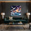 «Birds Atlantic Puffin», art mural sur toile mauve-447708077